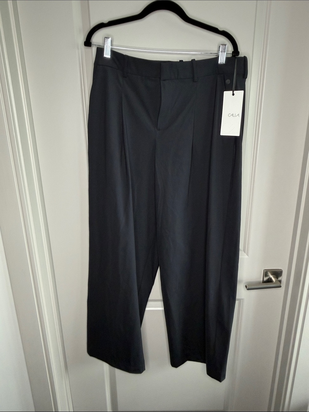 CALIA by Carrie Underwood Black Wide-Leg Dress Pants